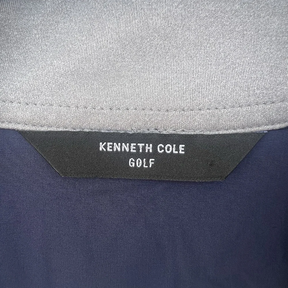 Kenneth Cole Men's Golf 1/4 Zip Vest Lightweight Stretch Navy Blue Large